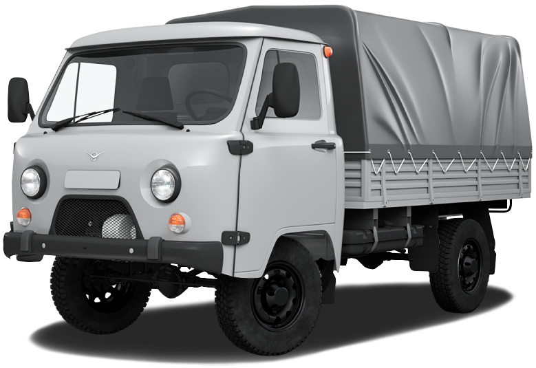 UAZ СГР Однорядная кабина Серый