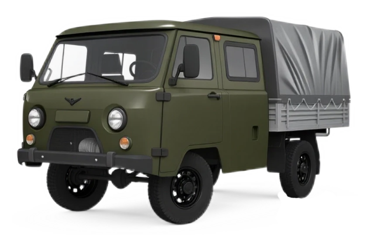 Превью UAZ СГР Двухрядная кабина